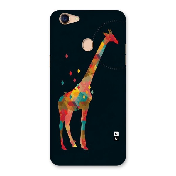 Colored Giraffe Back Case for Oppo F5 Youth
